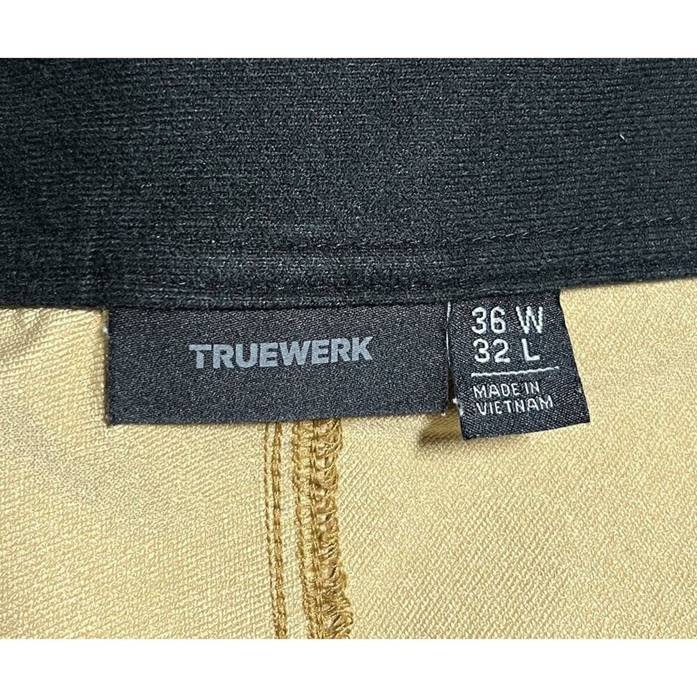 TRUEWERK T2 WerkPant Men's 36x32 Sand Stretch Technical Utility Work Pants EUC - Picture 5 of 16